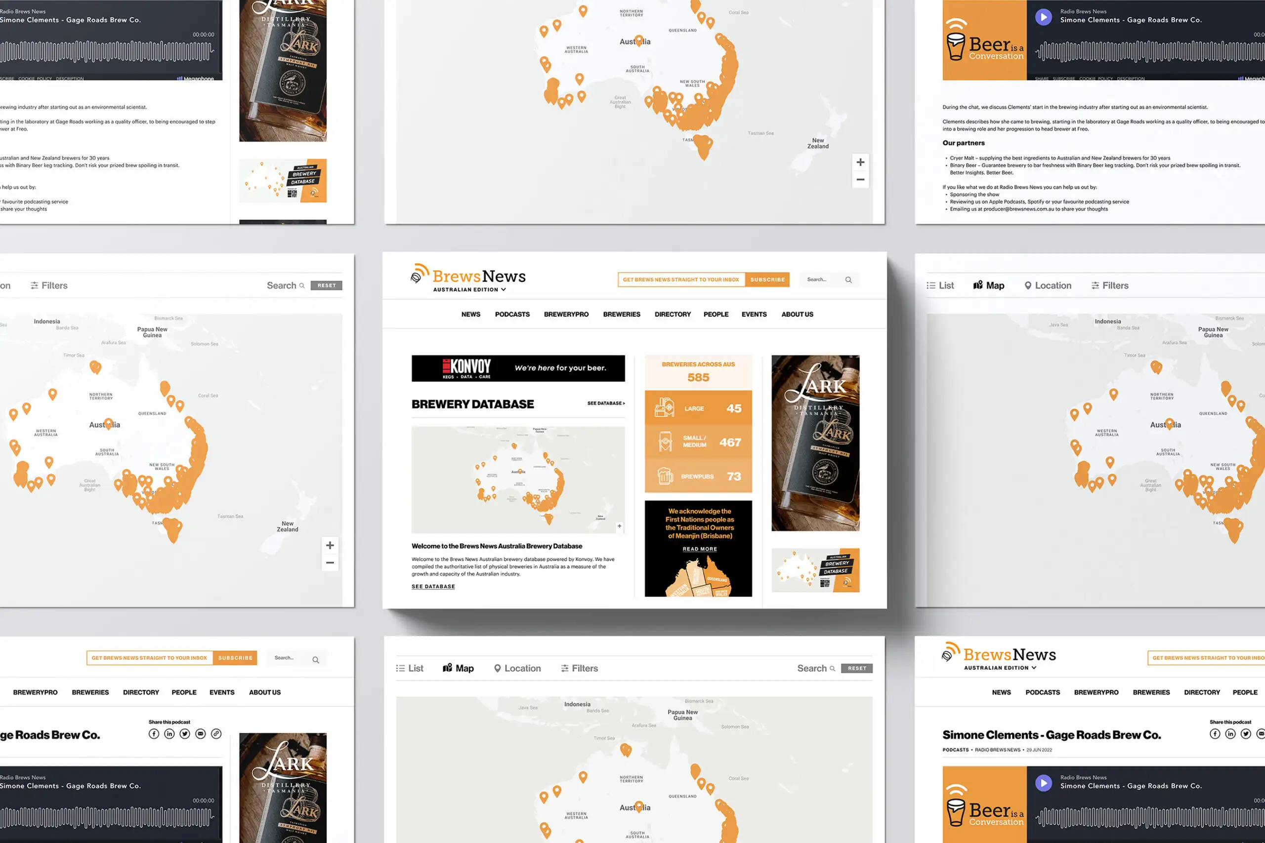 Brews News web design